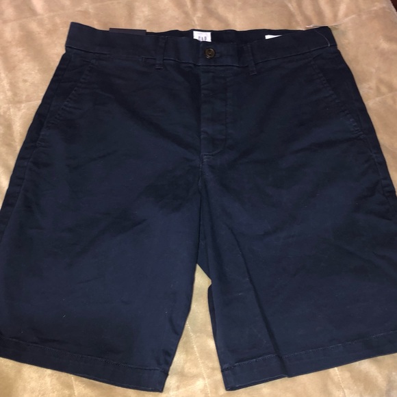 Gap flat front shorts | Navy Blue size 32 | 10” length Comfort stretch waistband - Picture 3 of 7